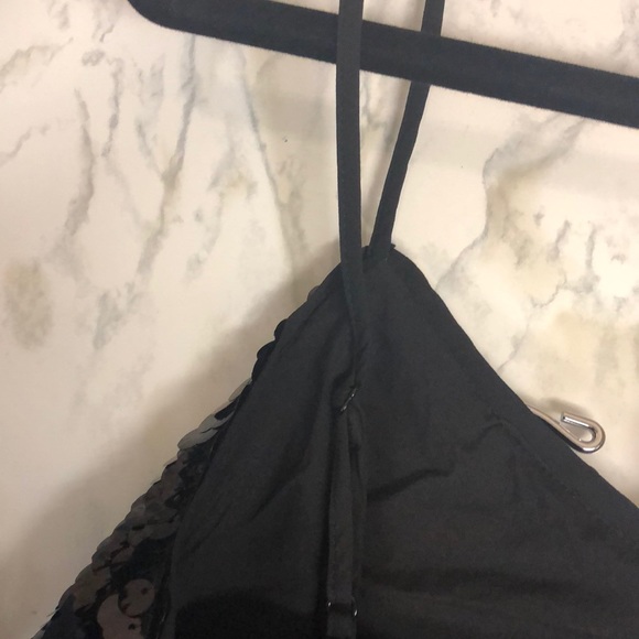 COPY - Vince Camuto black sequin cami top - Picture 9 of 11